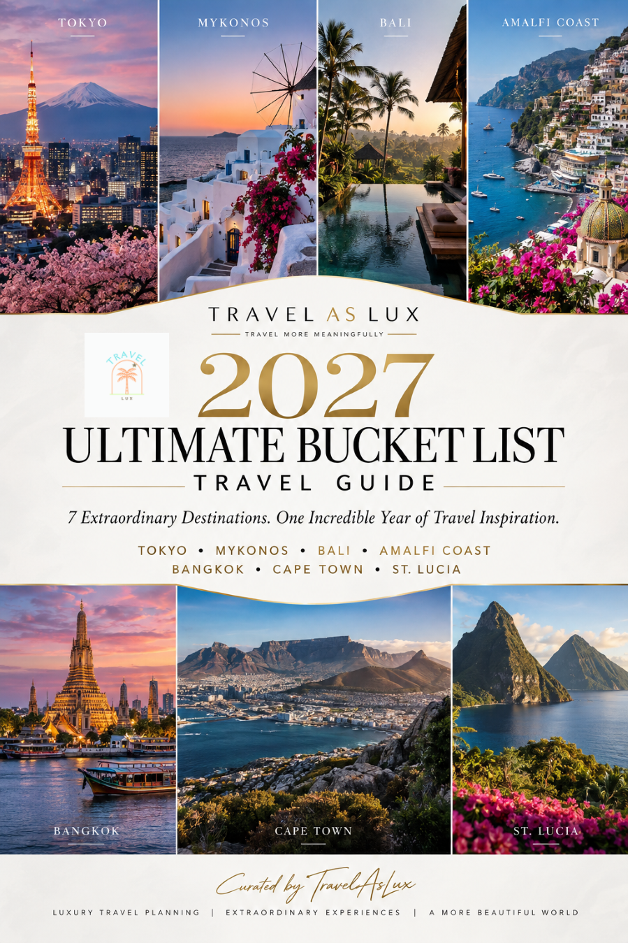 TravelAsLux 2027 Ultimate Bucket List Travel Guide